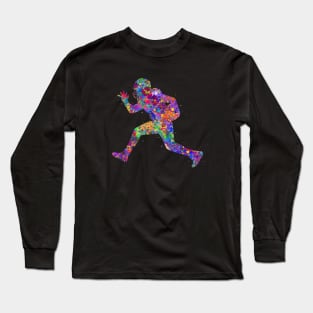 American football watercolor Long Sleeve T-Shirt